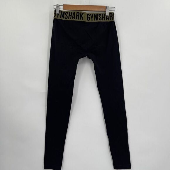 Gymshark Black Pull-On Seamless High Rise Fit Cropped Leggings Size Small - Picture 5 of 6